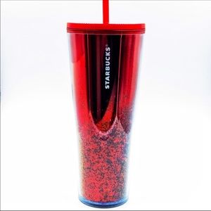 Starbucks Holiday Red Glitter Tumbler
